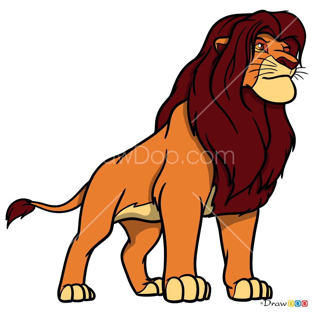 How to Draw Simba, The Lion Guard